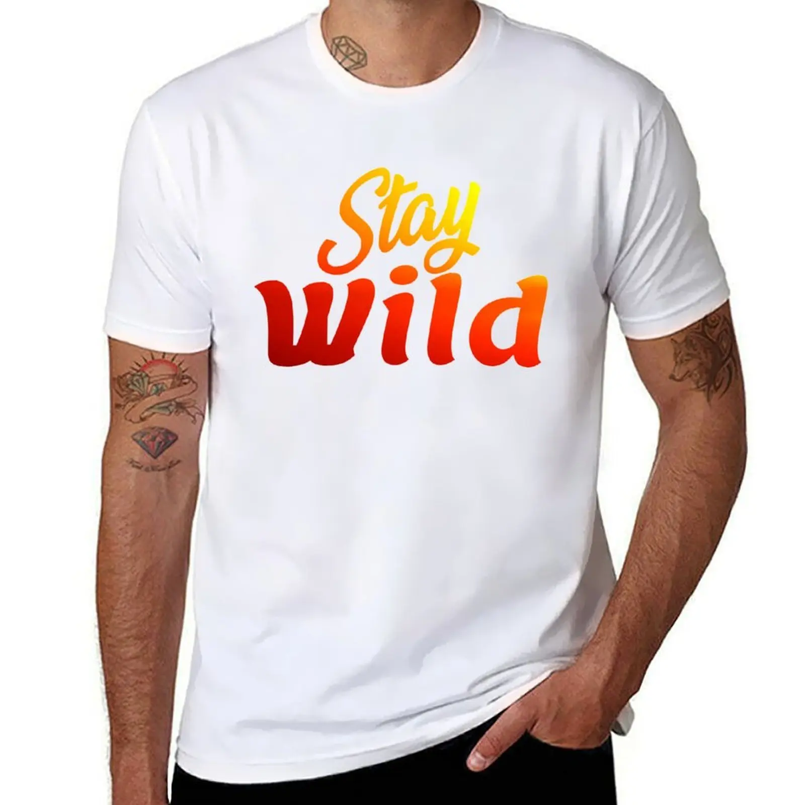 

Stay wild ben azelart tshirt T-Shirt t shirts with prints t shirts for man graphic tees T-Shirt