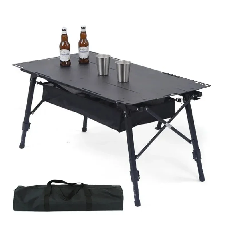 MOEYE Aluminum Alloy Camping Tactical Table Portable Folding Table Outdoor Picnic Tables Retractable Tourist Travel Table