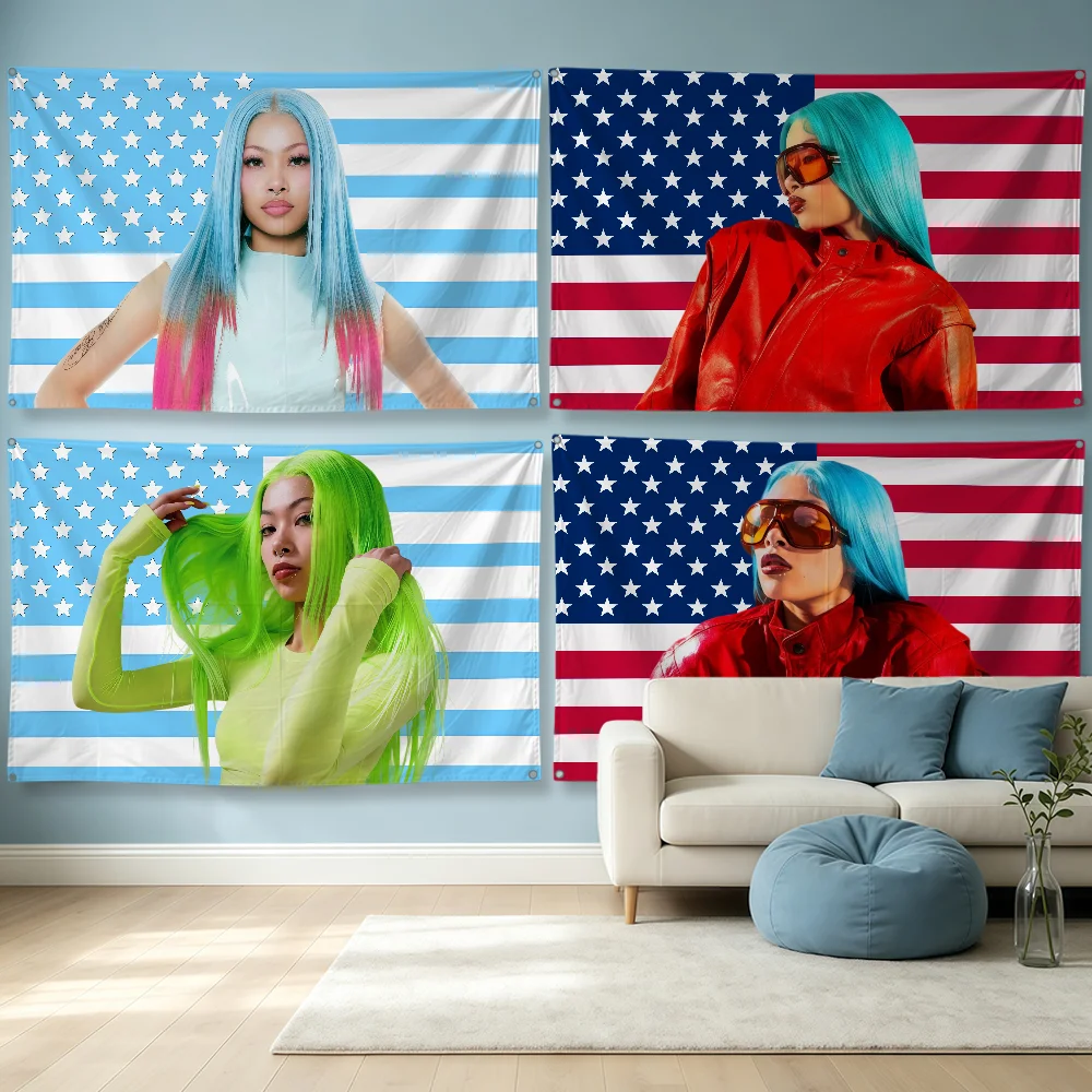 Singer M-Molly Santana Flag Polyester Banner Flags For Party Club Outdoor Interior Wall Paper Decoration Banner