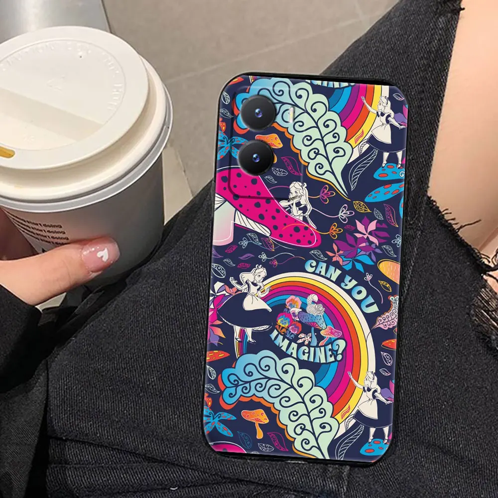 Cheshire Cat Alice in Wonderland Phone Case For VIVO S1 V15 V17 V20 V20SE V21 V23 V23E V25 V25E V27 V27E V29 V29E V30 Case Funda