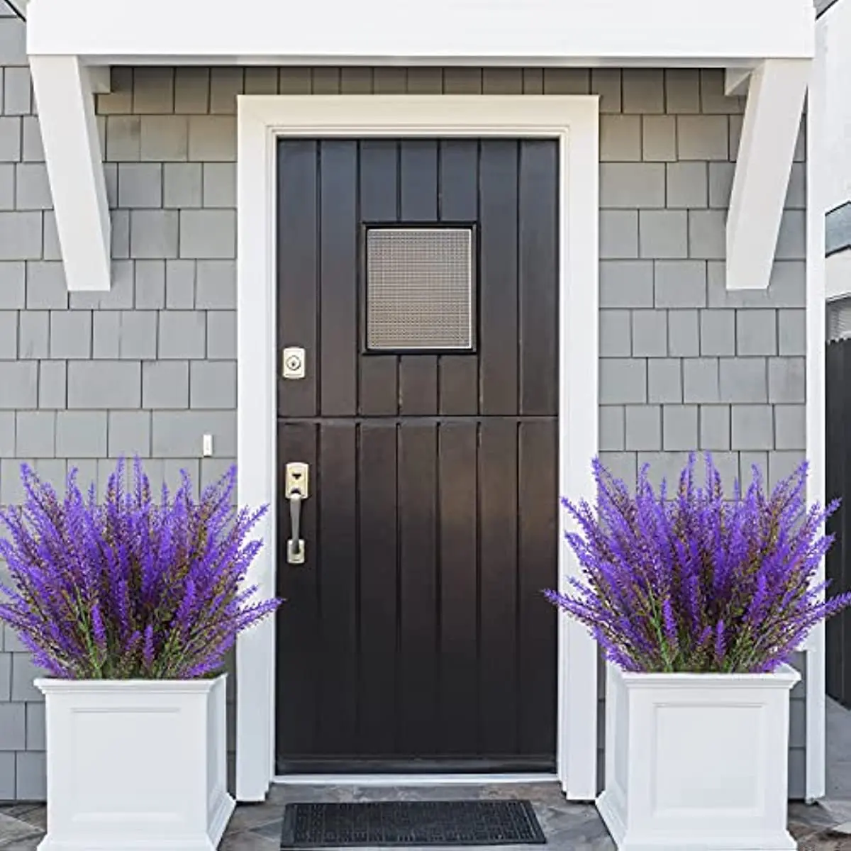 Artificial Flocked Lavender Flower Bundle 3