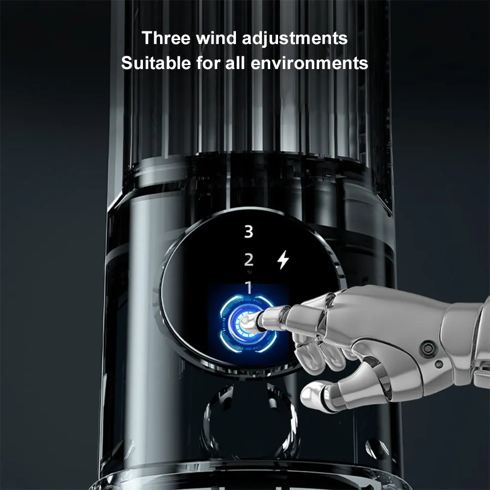 

USB Rechargeable Personal Fan Small Desk Fan 3 Speeds Tower Fan Quiet Cooling for Bedroom Home Office