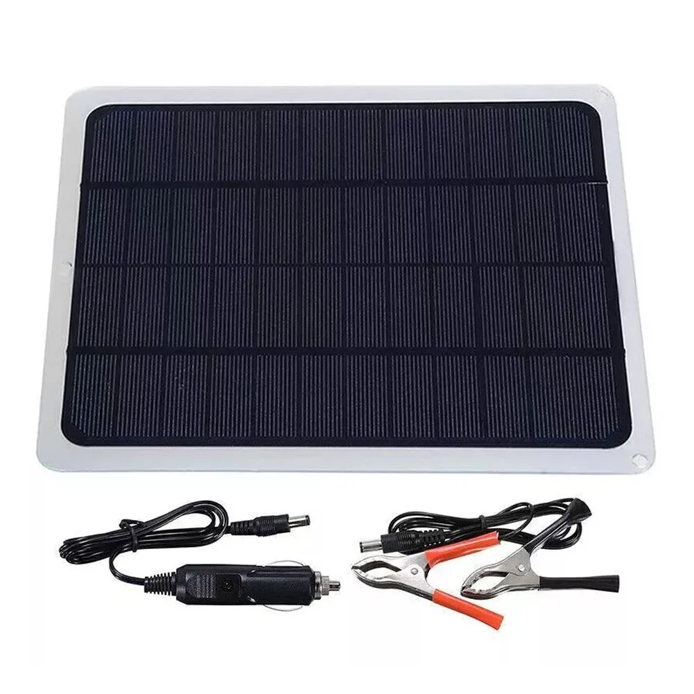 20W Solar Panel 12V Trickle Charger Maintainer Boat Car RV Battery Charger Kit Solar Panel Paneles Solares Placa Solar