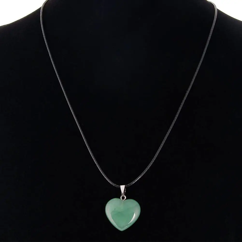 

20Pcs Heart Shape Natural Stone Pendant DIY Jewelry Making Supplies for Necklaces Bracelets Earrings Handmade Craft Accessories