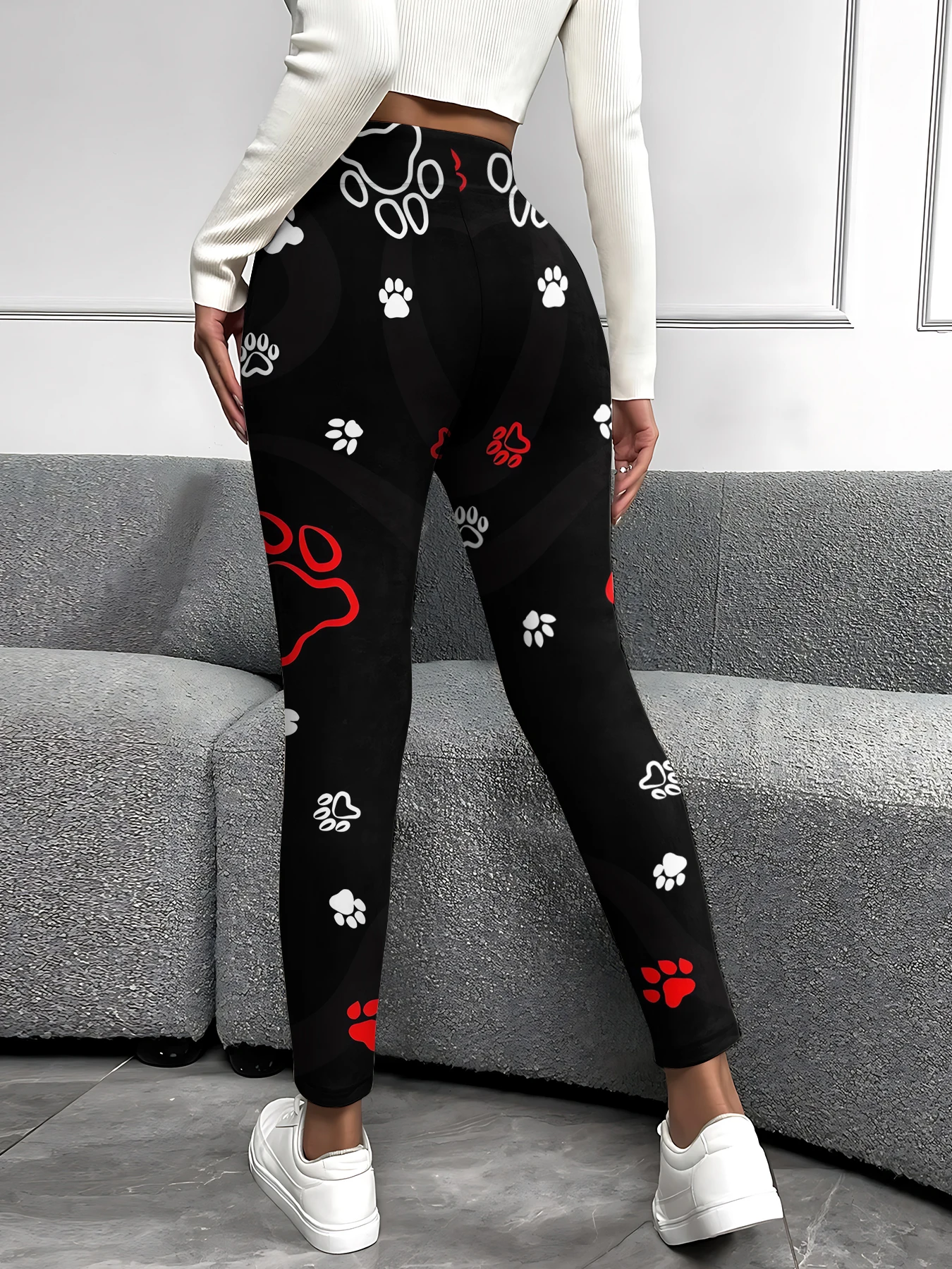 

MSIEESO Animals Paws Printed Leggings New Fashion Brand Yoga Pants Jogging Trousers Fitness Sports Women Clothing Dropshipping