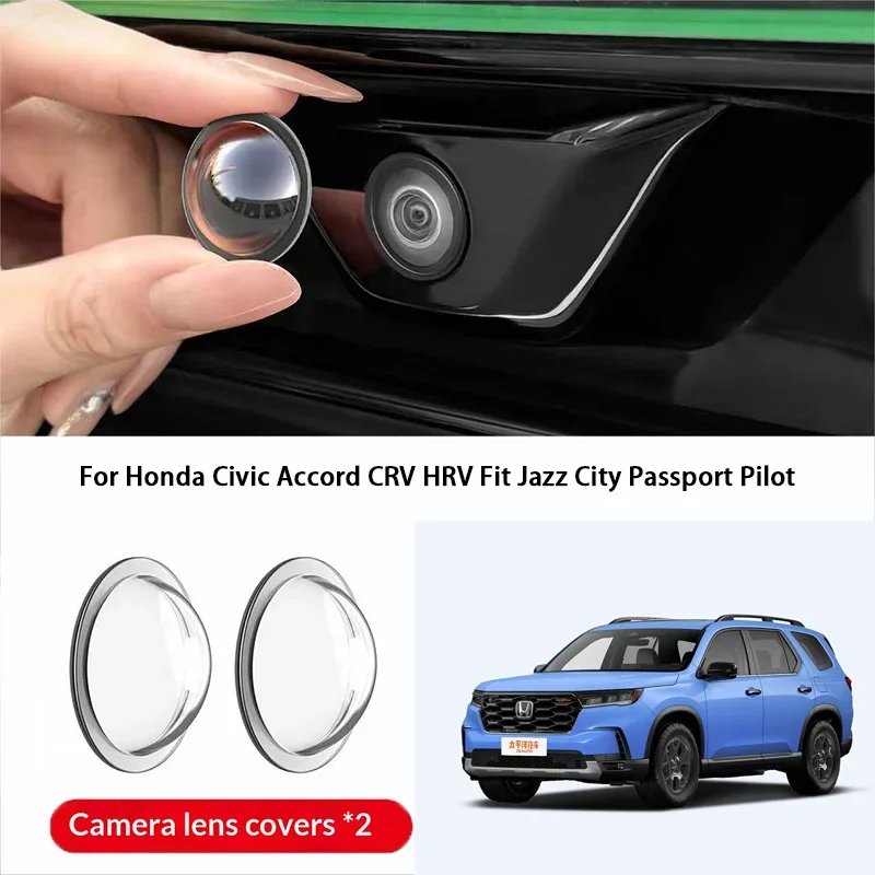 Car camera protective cover lens cover For Honda Civic Accord CRV HRV Fit Jazz City Passport Pilot