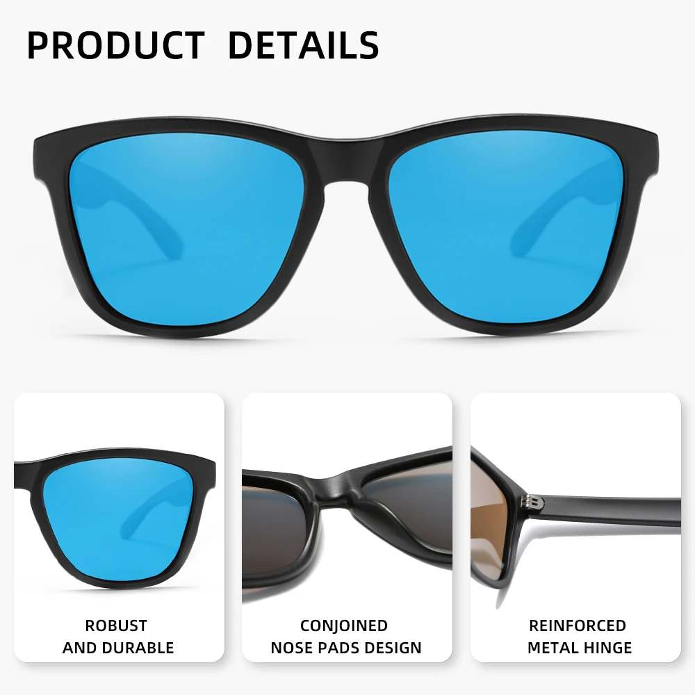 Modische polarisierte Sonnenbrille, leichte UV400-Sonnenbrille für Autofahren und Reisen, für Männer und Frauen – Detail 2