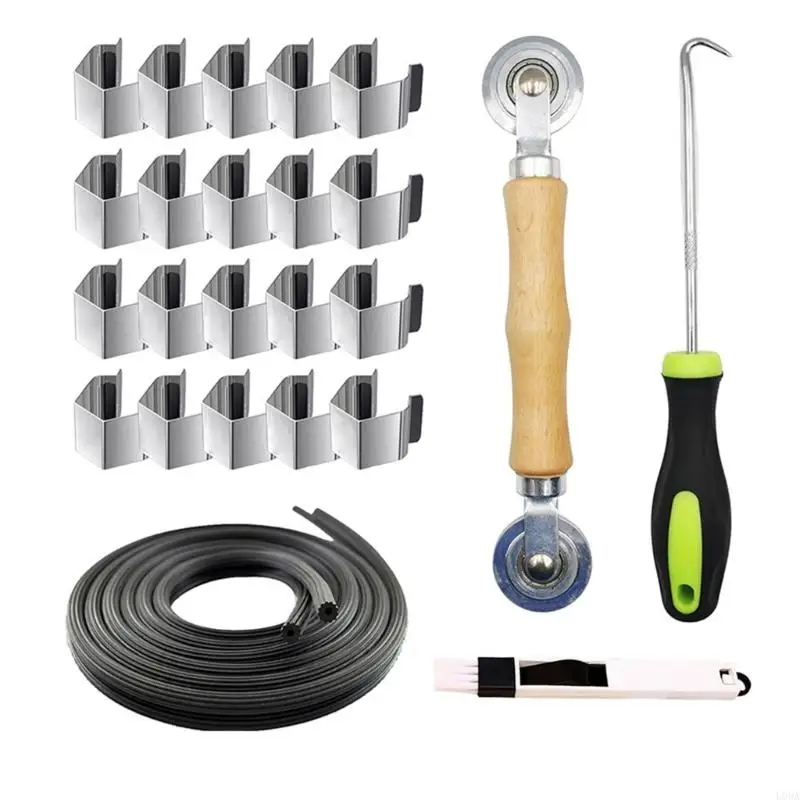 

Набор для ремонта установки экрана, включая инструмент для шлицевого ролика и сплайн для самостоятельного изготовления