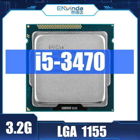 Used Original Intel Core i5 3470 LGA 1155 Processor 3.20GHz 5GT/S 6MB L3 Socket 1155 I5-3470  CPU Support B75 Motherboard