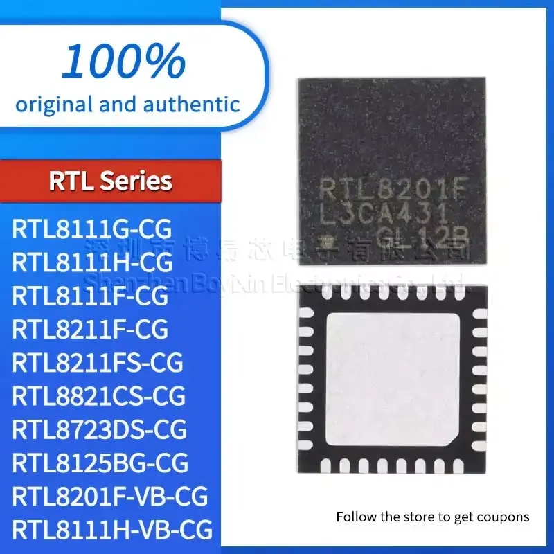 

1PCS RTL8111G RTL8201F RTL8111H RTL8111F RTL8211FS RTL8211F quality assurance RTL8821CS RTL8723DS RTL8125BG RTL8111H-VB-CG