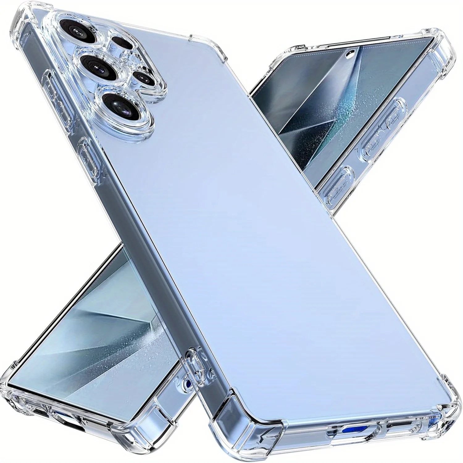 Transparente TPU-Handyhülle mit stoßfestem Schutz für Samsung Galaxy S25 Ultra/ S25+ / S25 – transparent