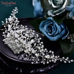 YouLaPan Rhinestone Handmade Bridal Hair Comb Bridesmaid Wedding Hair Accessories Women Exquisite Headband Party Headwear HP571