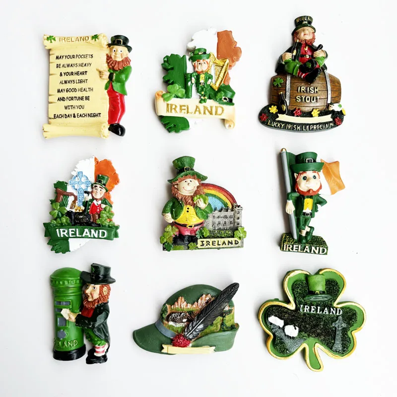 

Irish Dwarf series Creative travel souvenirs gifts Home decor refrigerator magnets crafts