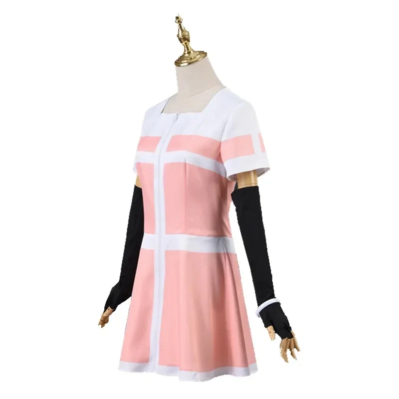 Disfraz de Anime 2026, Akudama Drive, Conjunto Completo para Mujer Adulta, Color Rosa con Cierre, Traje de Carnaval de Halloween, Talla S DFU7J