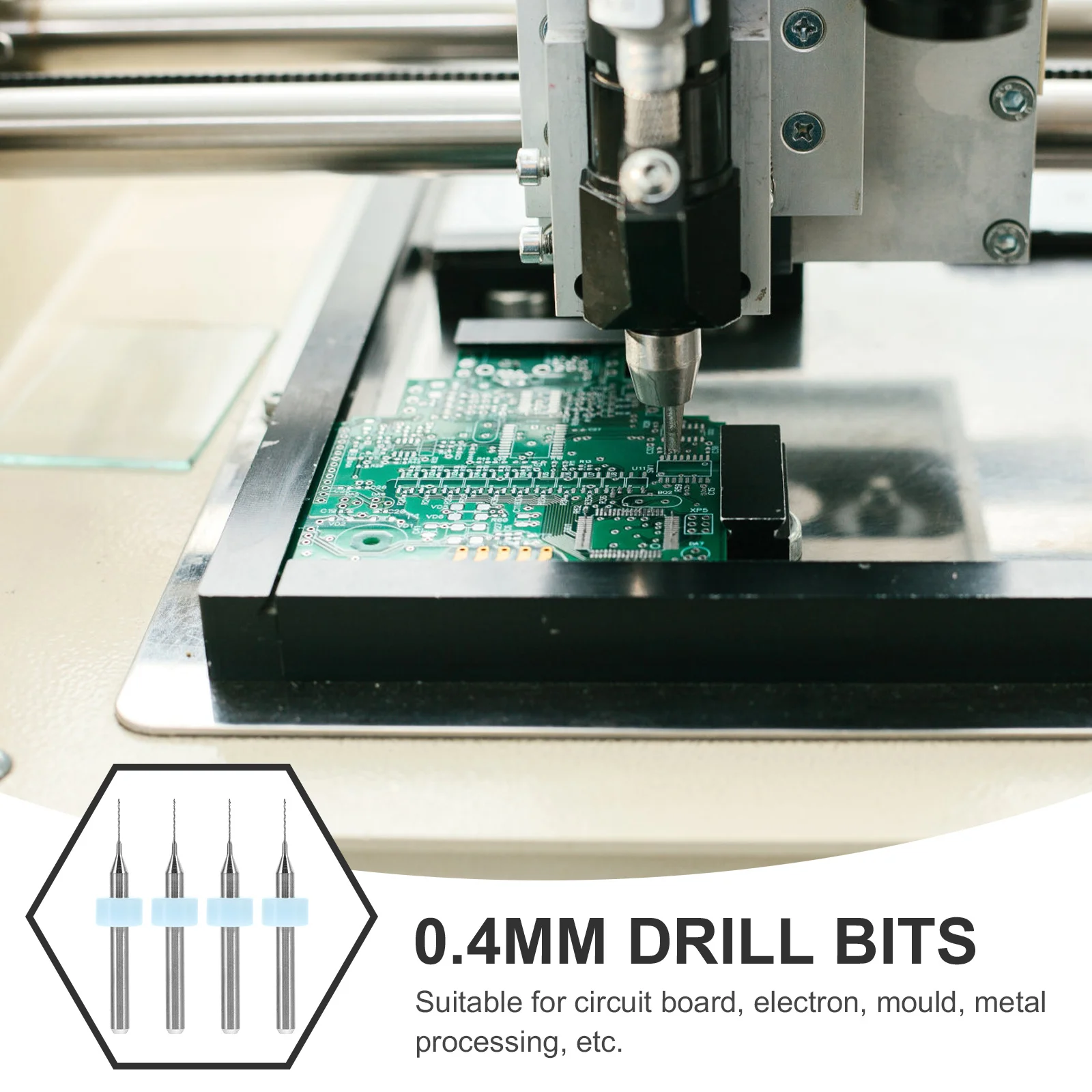 

10Pcs 0.4mm Tip Drill Bits Nozzle Cleaner for 3D Printer Extruder Fast Cleaning with Less Chips Ideal for Pcb and Mould