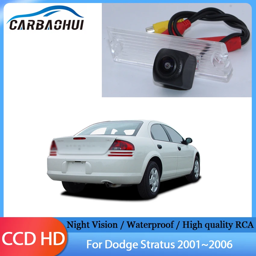 HD 1280P Rear View Reverse Backup Camera CCD Waterproof High quality RCA For Dodge Stratus 2001 2002 2003 2004 2005 2006