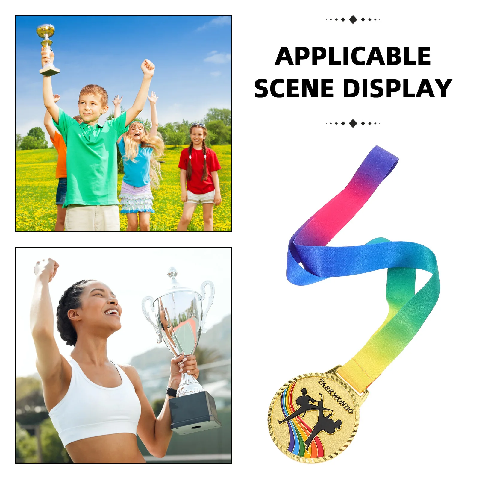 Медаль из цинкового сплава, награда за боевые искусства, трофей соревнований для чемпионов и мероприятий тхэквондо, медаль