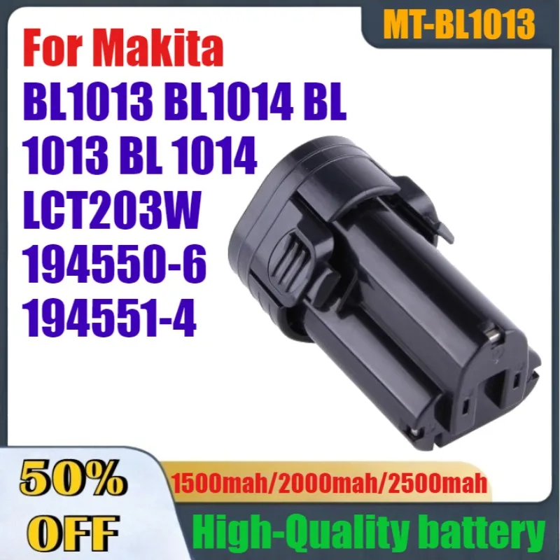 

2500mAh High-Quality Rechargeable Batteries MT-BL1013 for Makita BL1013 BL1014 BL 1013/1014 LCT203W 194550-6 194551-4