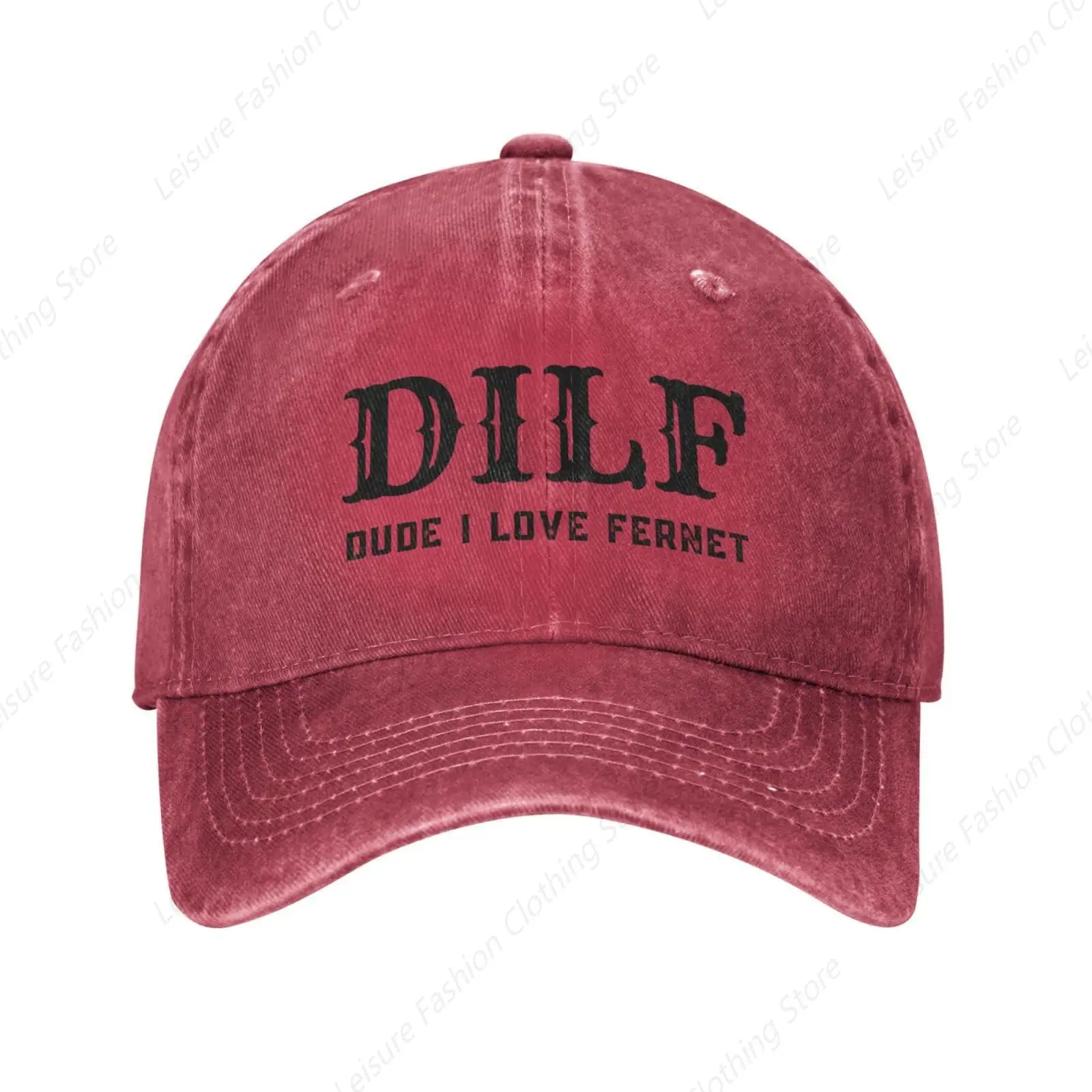 

Funny CapsDILF Dude I Love Fernet Hat for Men Dad Cap Adjustable Hats