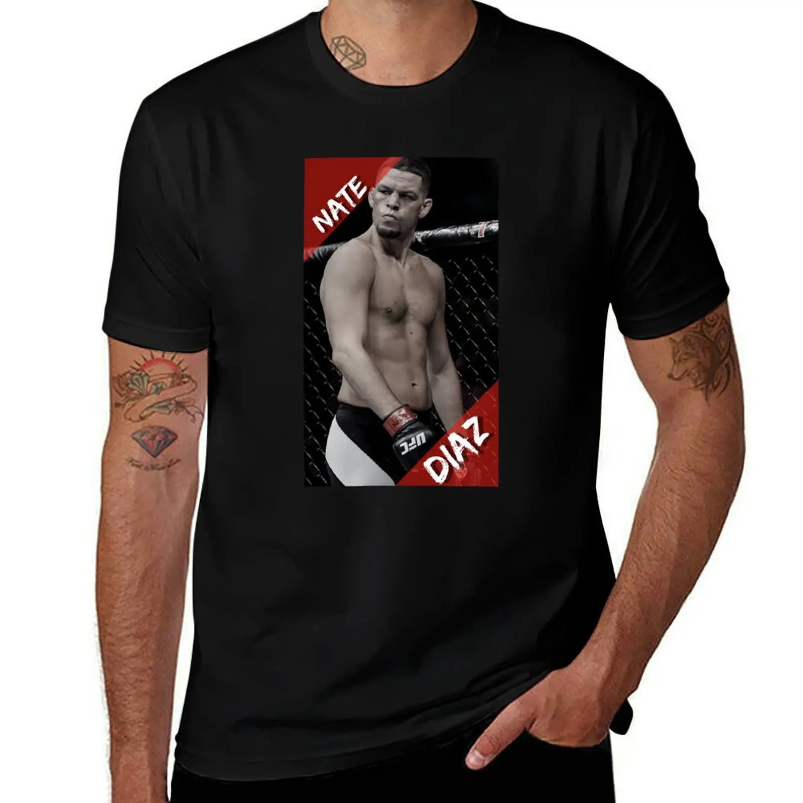 

Nate Diaz T-Shirt anime t shirts baggy shirts Blouse mens shirts graphic tee