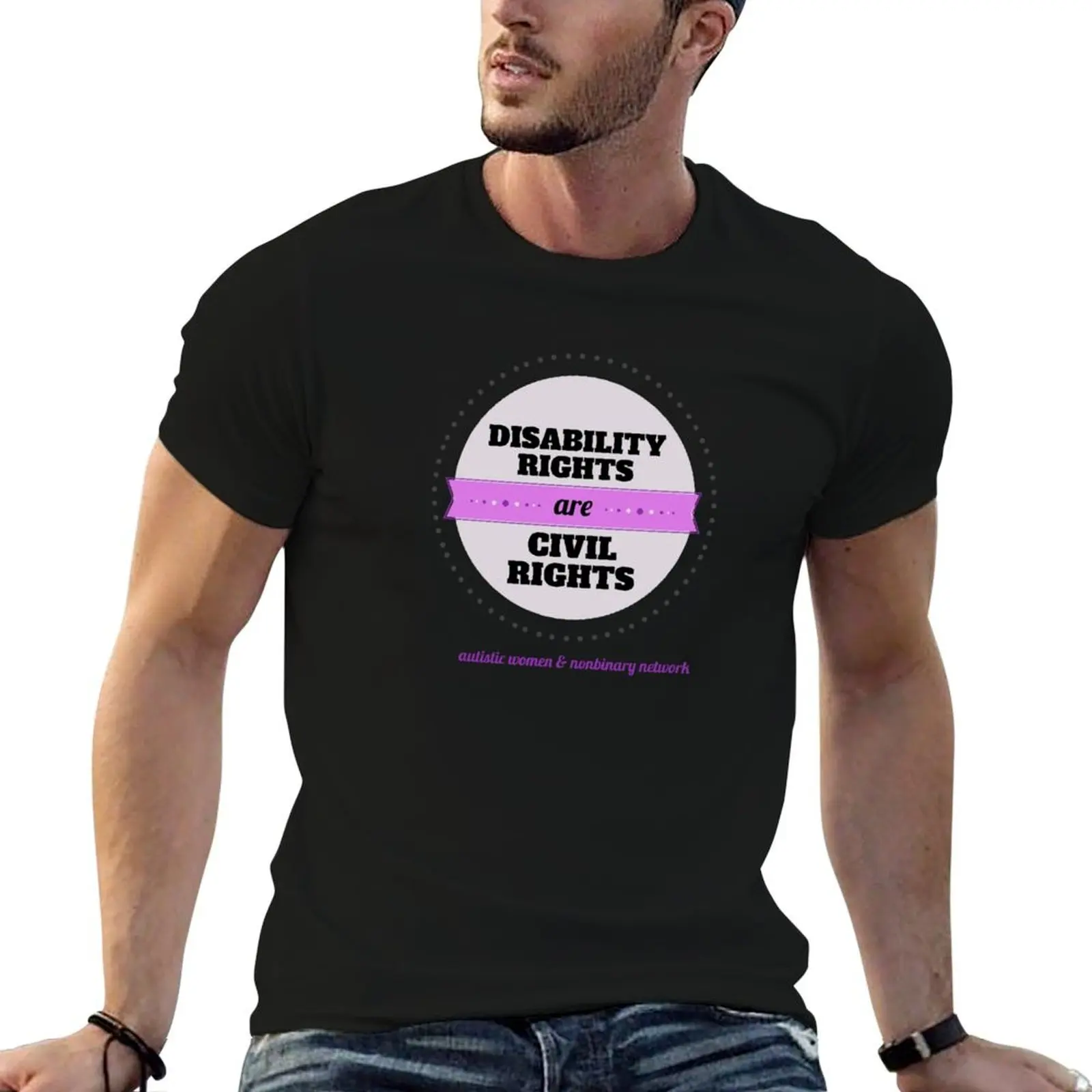Disability Rights T-Shirt Fashion Simple Casual Tee Shirt