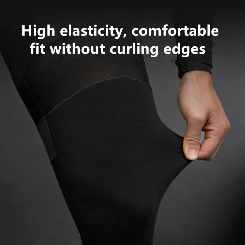 الدراجات الساق يغطي دفئا الحراري الصوف الشتاء الدراجات الركبة أدفأ حماية الساق المضادة للانزلاق الرجال النساء الرياضة نصف طماق #4