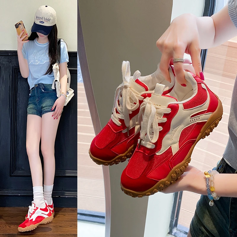 

2025 New Women Summer Platform Height Increase Luxury Sports Shoes for Women Fashion Tennis Breathable Women's Shoes