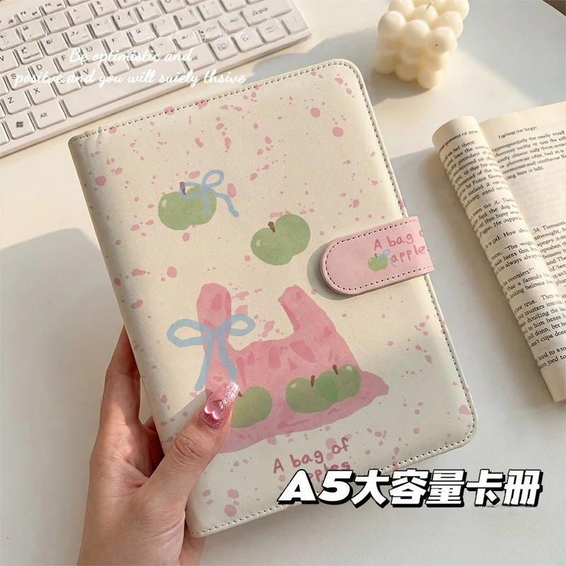 IFFVGX A5 PU Binder Photocard Holder Kpop Idol Photo Album Photocards Collect Book Cards Storage Kawaii Stationery Фотоальбом