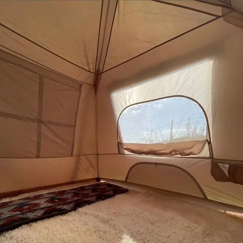 Four Seasons Hard Shell Single Bedroom Oxford Fabric Camping Tent Waterproof Outdoor Activities Family Camping Party Tent