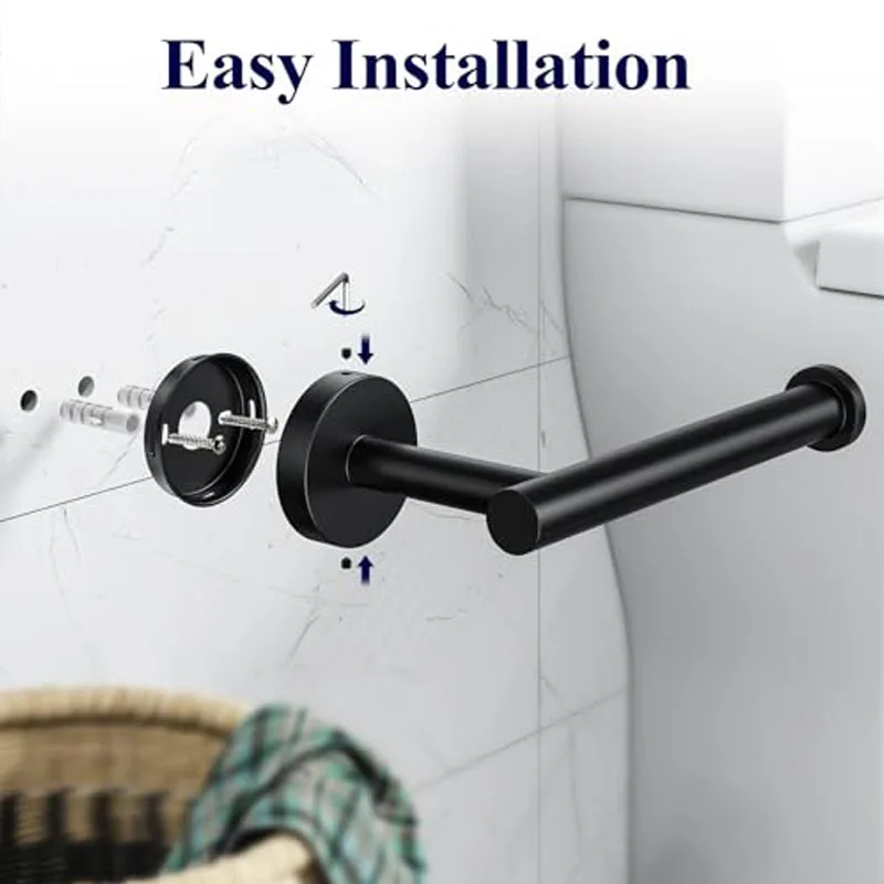

Bathroom Toilet Paper Holder Premium SUS304 Stainless Steel Rustproof Wall Mounted Toilet Roll Holder for Bathroom Kitchen