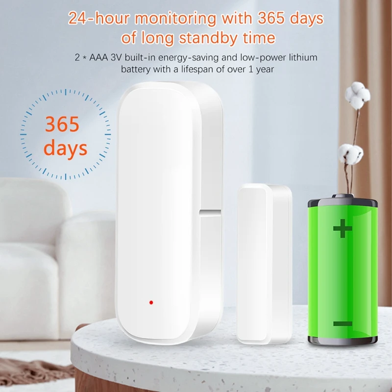 Zigbee Door Sensor Window Sensor Tuya Door Opener Detector Wireless Smart Door Sensor Alarm For Home Security&Automation