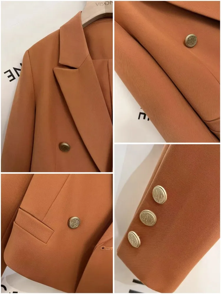 Cropped Blazer Women 2024 Spring Casual Suits Office Ladies Loose Jacket Green Elegant Coat Woman Clothing Chaqueta De Mujer