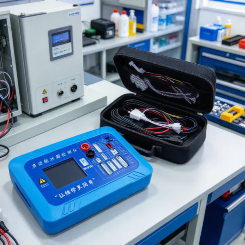 110V/220V Touch Color Screen Refrigerator Inverter Tester, Multi-Functional Detector for Compressor Board, Fan, Damper & Solenoi