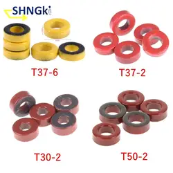 5pcs/lot T37-6 / T37-2 / T50-2 / T-30-2 Iron Powder Cores Iron Dust Core Ferrite Toroid Core Coating