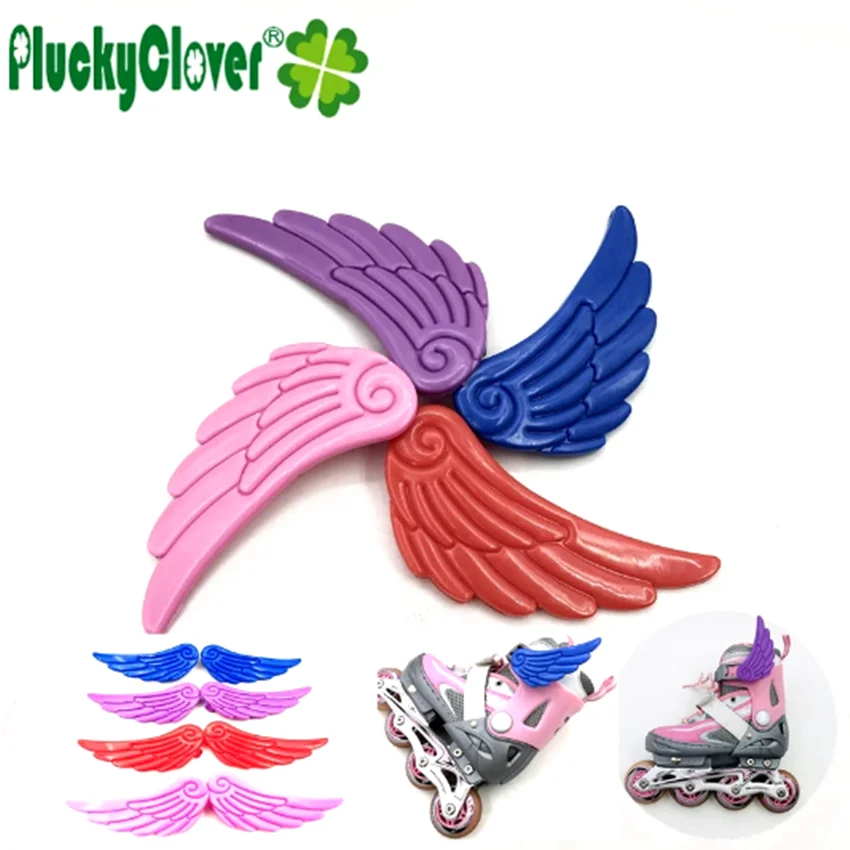 Decoration Flying Angel Wing For Inline Skates Shoe Blue Purple Red Pink Ornament Butterfly Wing for Kids Adult boy girl Sneaker