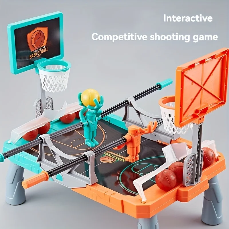 

Educational Double Desktop Basketball, Fingertip Basketball Board Game Parent-Youngsters Interaction Decompression
