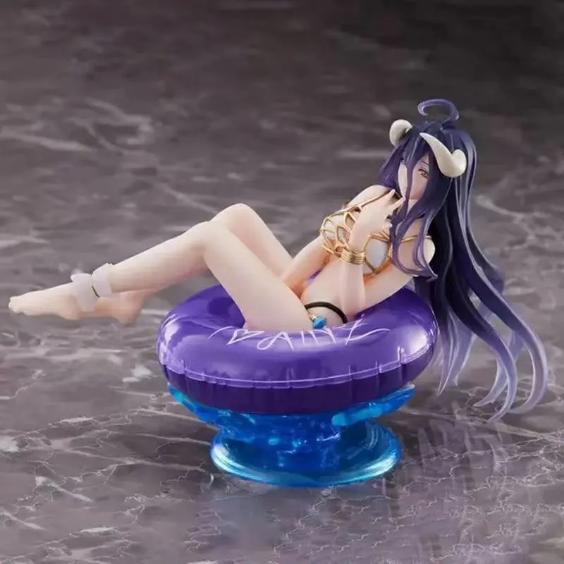 Anime Overlord Albedo swimsuit with Swimming circle version Figure Collection Model Toys