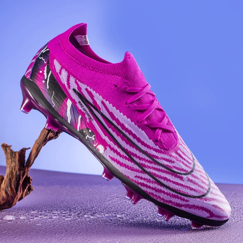 

High Quality Mens Soccer Shoes Non-Slip Turf Soccer Cleats for Kids TF/FG Training Football Boots Chuteira Campo 35-45