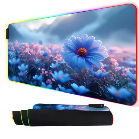 RGB anime Mouse pad Giant tree of life gaming mat rubber anti-slip Desk Mat LED glow Gaming keypad mousepad gamer pc accessories