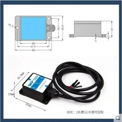 NEW Dual Axis Inclination Sensor Attitude Angle Measurement Angular Velocity Vibration Modbus PLC