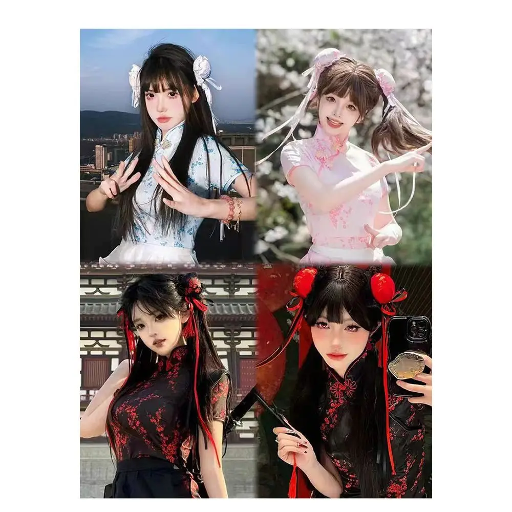 

New Chinese Style Lolita Headdress Kawaii Traditional Maruko Barrettes Handmade Cosplay Hairclips Girl