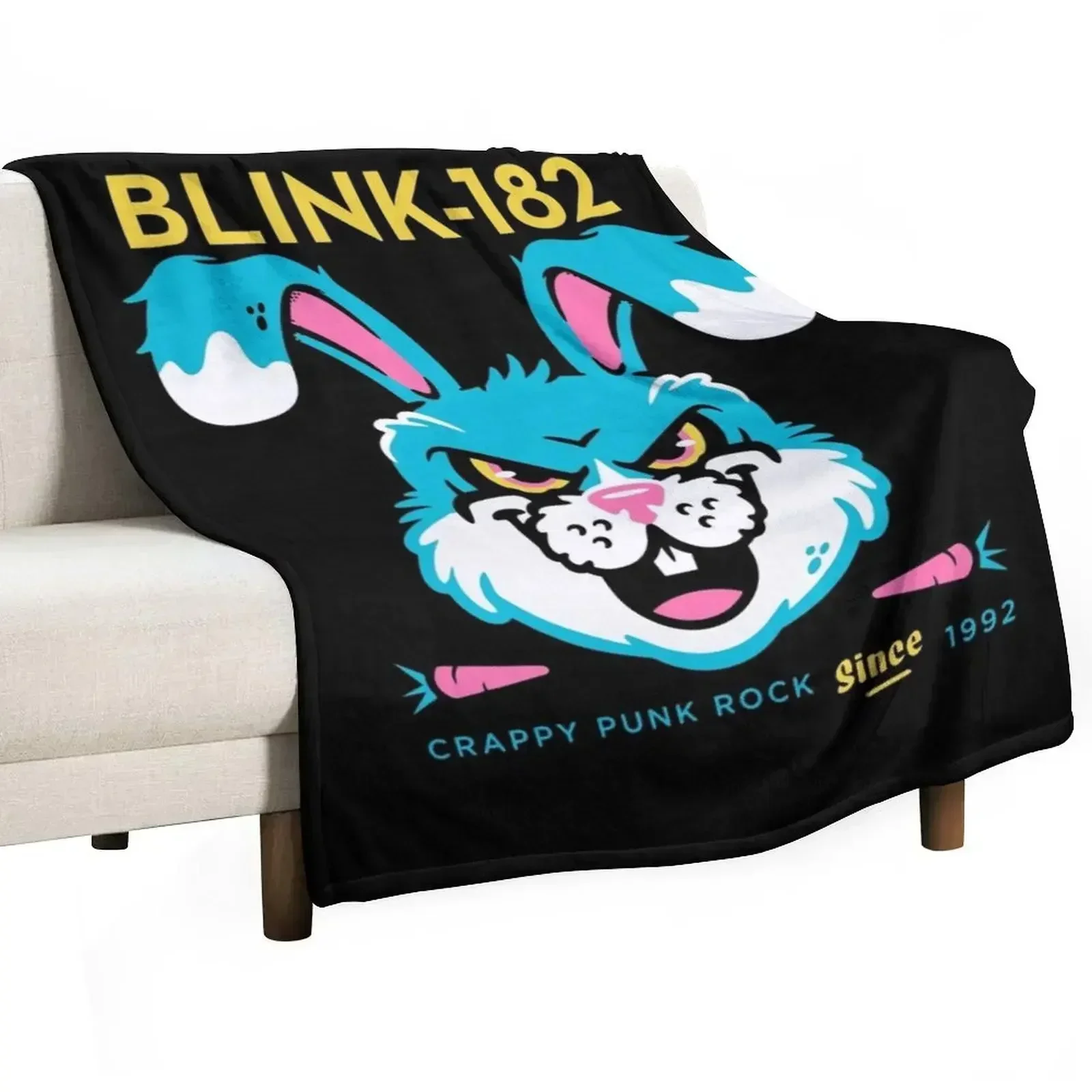 Angry Bunny Throw Blanket blankets ands Beautifuls Heavy Custom Hairys For Baby Blankets