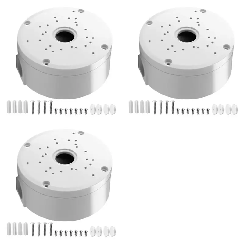 B63B-3X Universal Plastic Junction Box For Dome Security Cameras Waterproof Mount Bracket Surveillance Dome Brackets