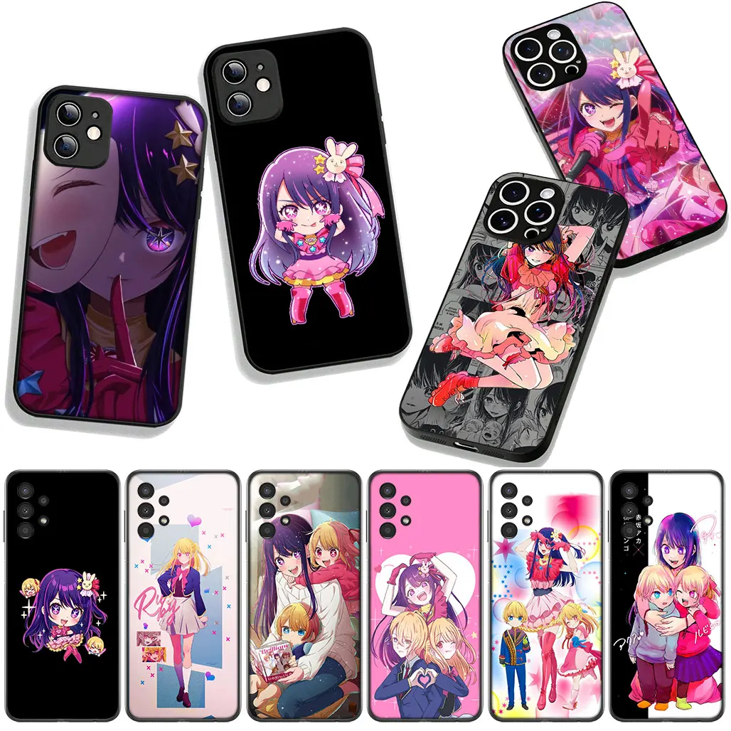 Чехол для телефона с аниме Oshi no Ko для Samsung Galaxy A36 A17 A26 A07 A35 A54 S8 S9 S20 S21 FE S10 Plus A53 A13 A33 A34 Soft Cover