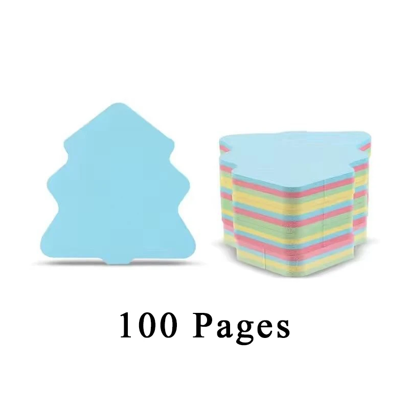 1Book Kleurrijke Sticky Note Multi-Vorm Vierkante Pijnboom Beer Ster Doek Hart Zelfklevende Notitieblokken DIY School kantoor Accessoire ZYF