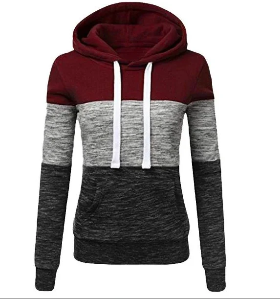 Women\'s Tricolor Sweatshirt Pullovers Woman Clothing Graphic Sweatshirts New Hoodies and Sweatshirts Hooded Shirt Hoody Clothes