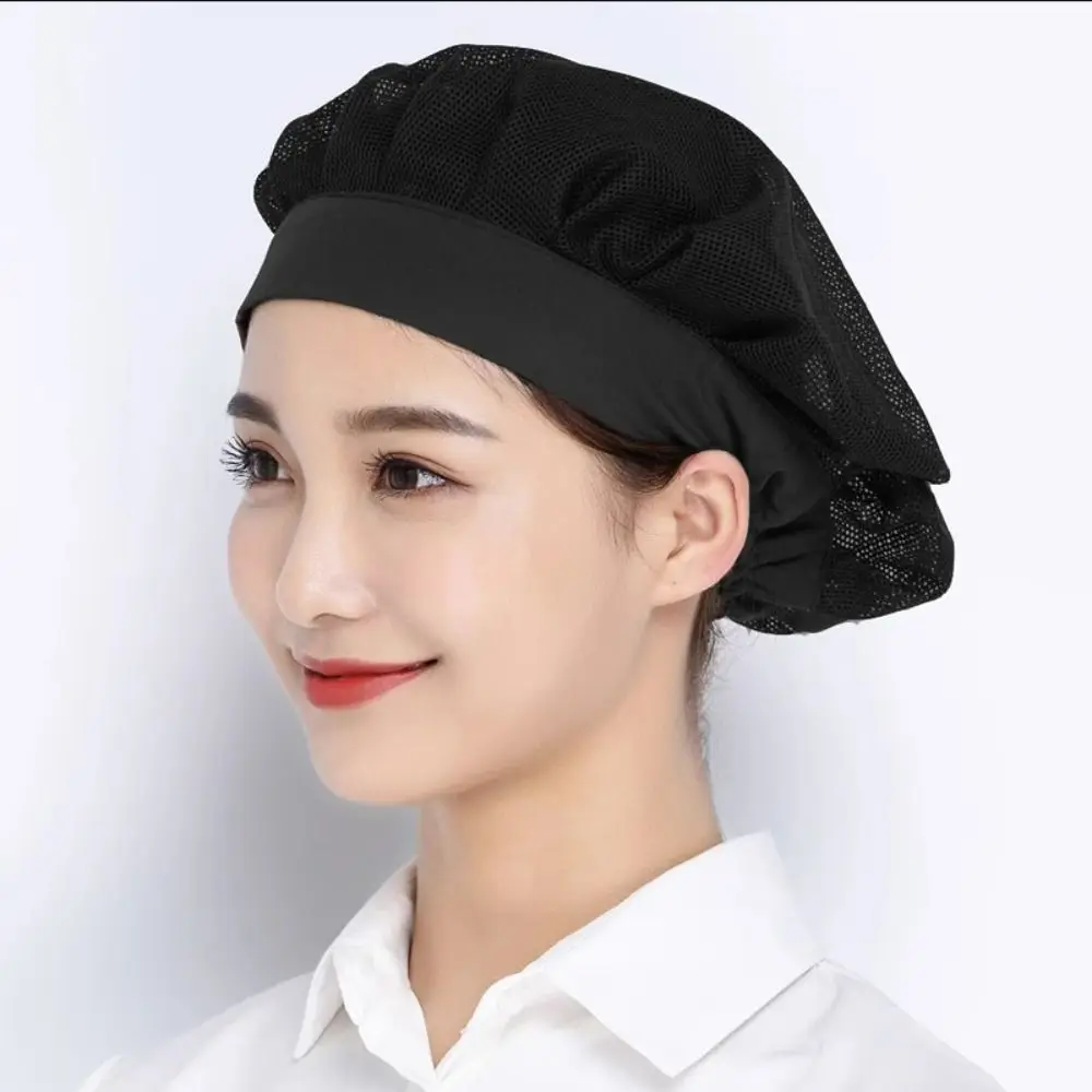 Kitchen Cooking Chef Cap Cook Hat Cooking Hygienic Cap Food Service Hair Nets Chic Bundled Hair Nets Work Wear Cook Hat