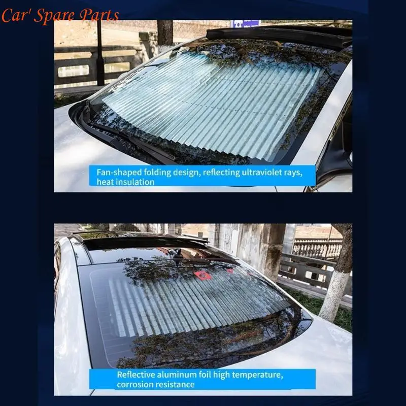 

Y4UA CAR Sunshade Тепловая отражающая алюминиевая фольга Теплоизоляция Автоапорта