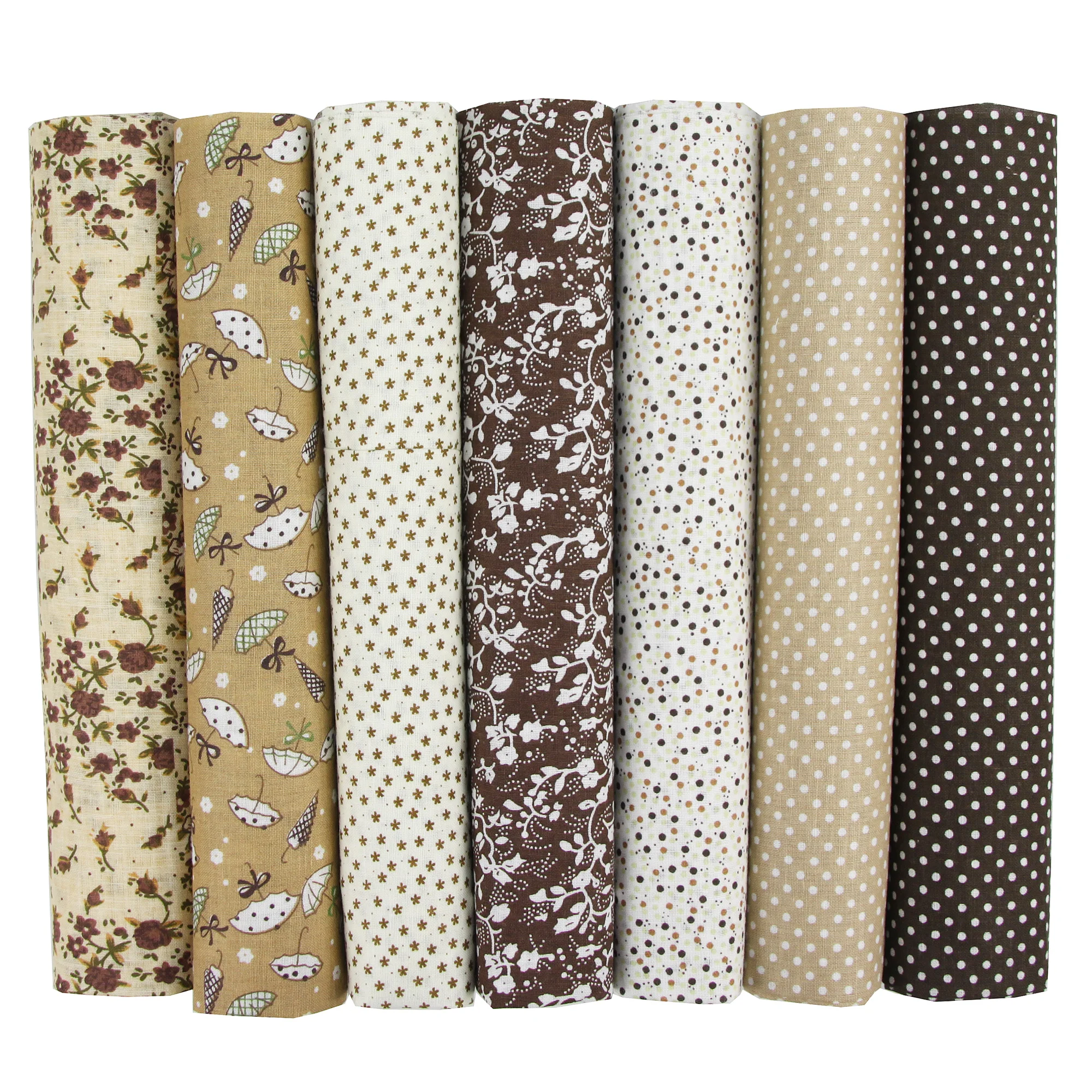 Telas cuadradas de algodón para manualidades, 7 piezas, 25x25cm/50x50cm, paquete de retales, costura, álbum de recortes