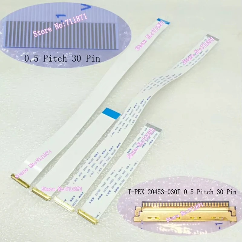 10cm 25cm Type A Type B 0.5 Pitch 30P EDP Screen Line Cable Spacing 0.5mm 30Pin FPC FFC I-PEX 20453-030T EDP Screen Cable Line